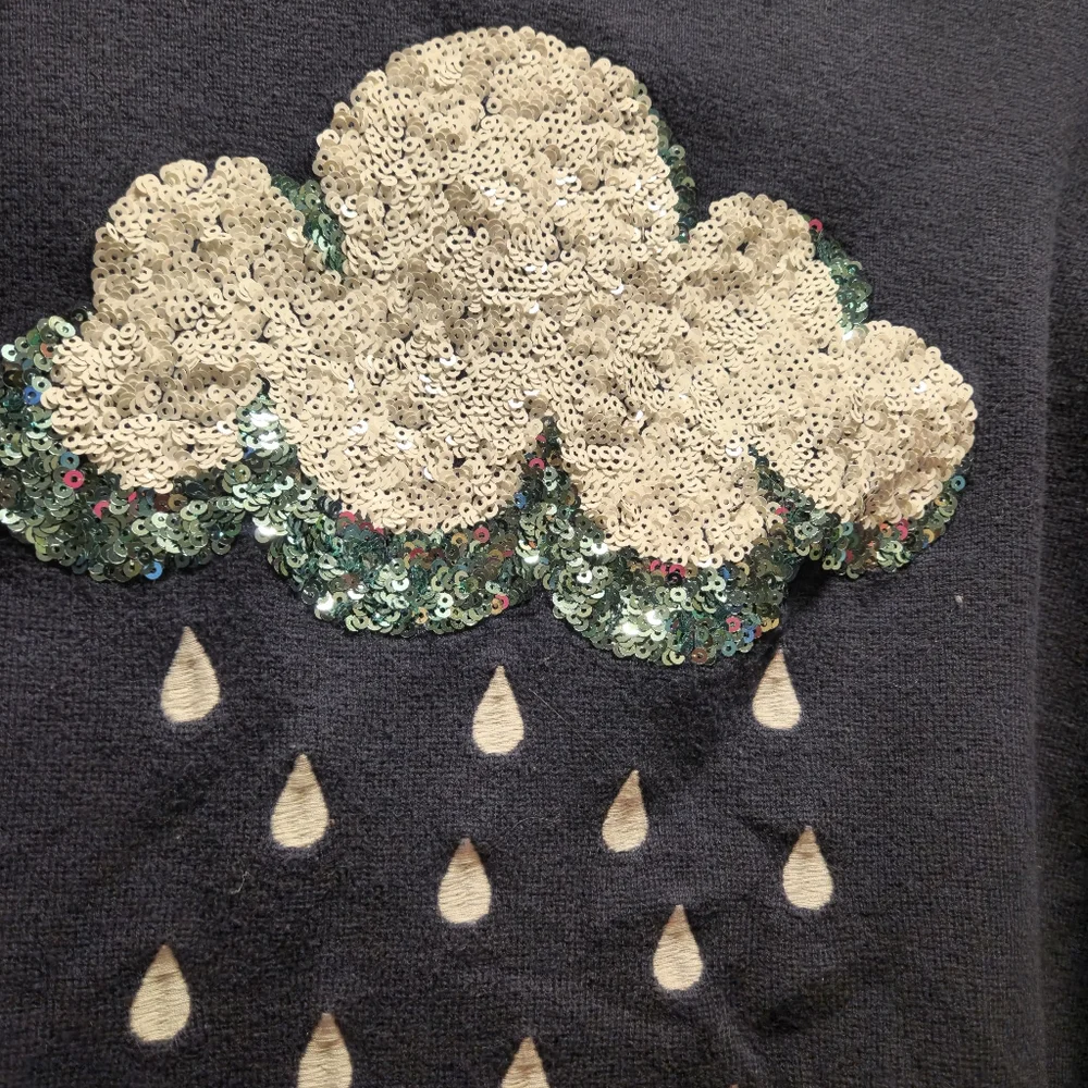 "Rainy day" Sequin Sweater - Picture 2 of 4